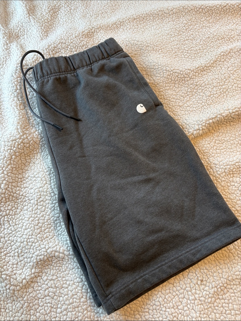 Carhartt Men's Black Athletic Fleece Shorts with Logo